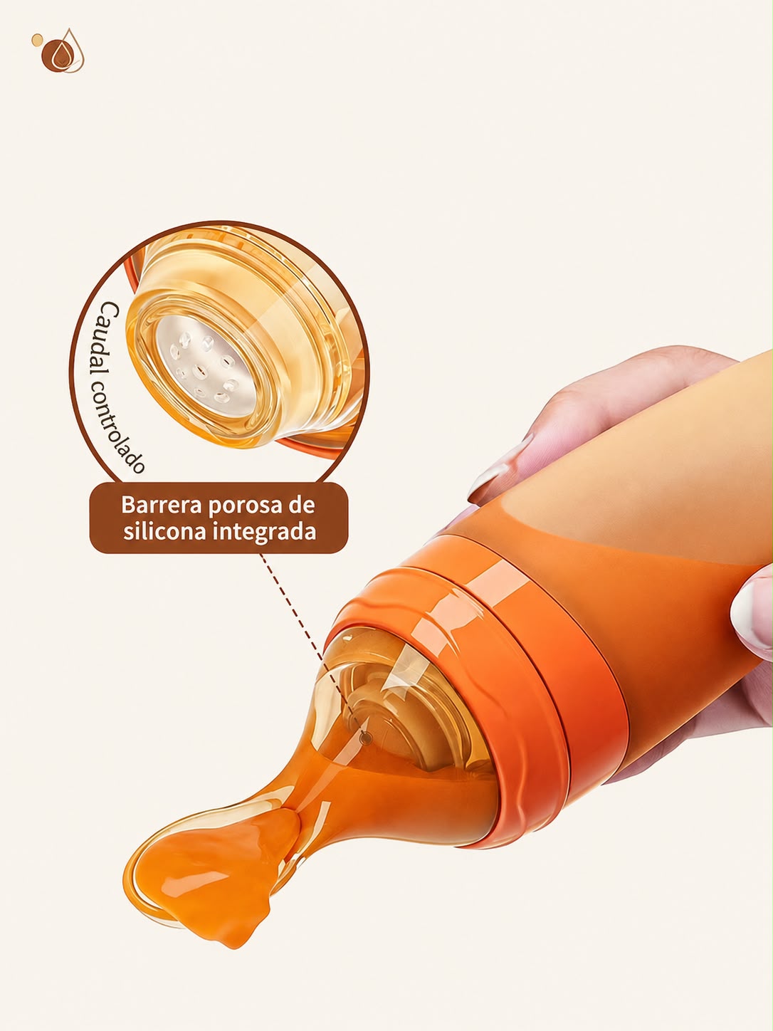 Cuchara Alimentadora de Silicona para Bebés – 120 ml