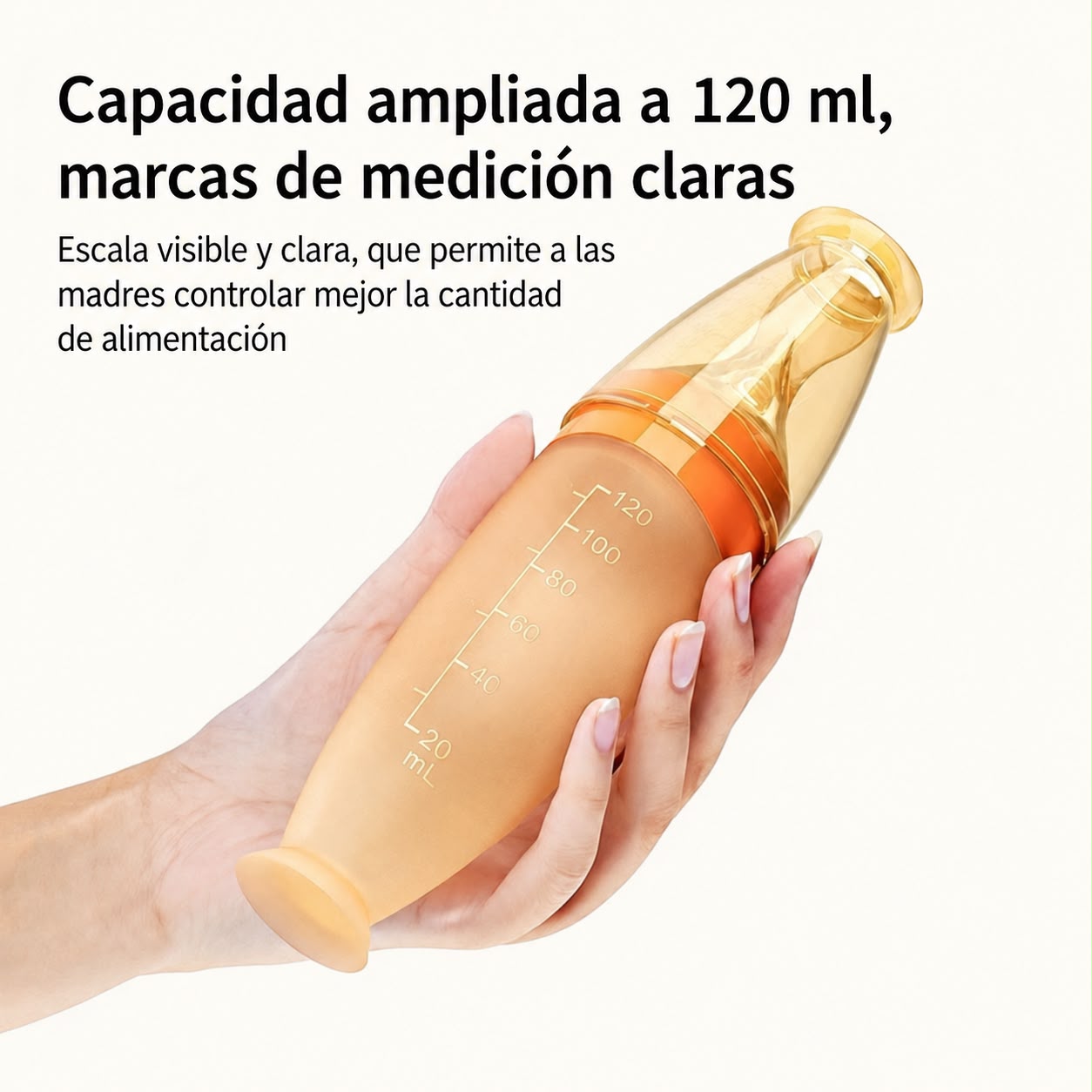 Cuchara Alimentadora de Silicona para Bebés – 120 ml