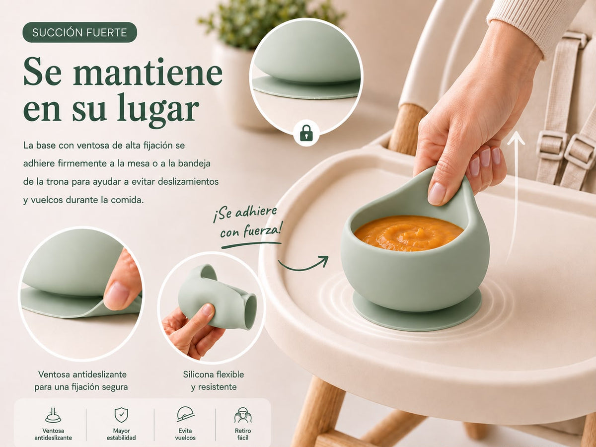 Set de Alimentación de Silicona para Bebés – 9 Piezas, Libre de BPA