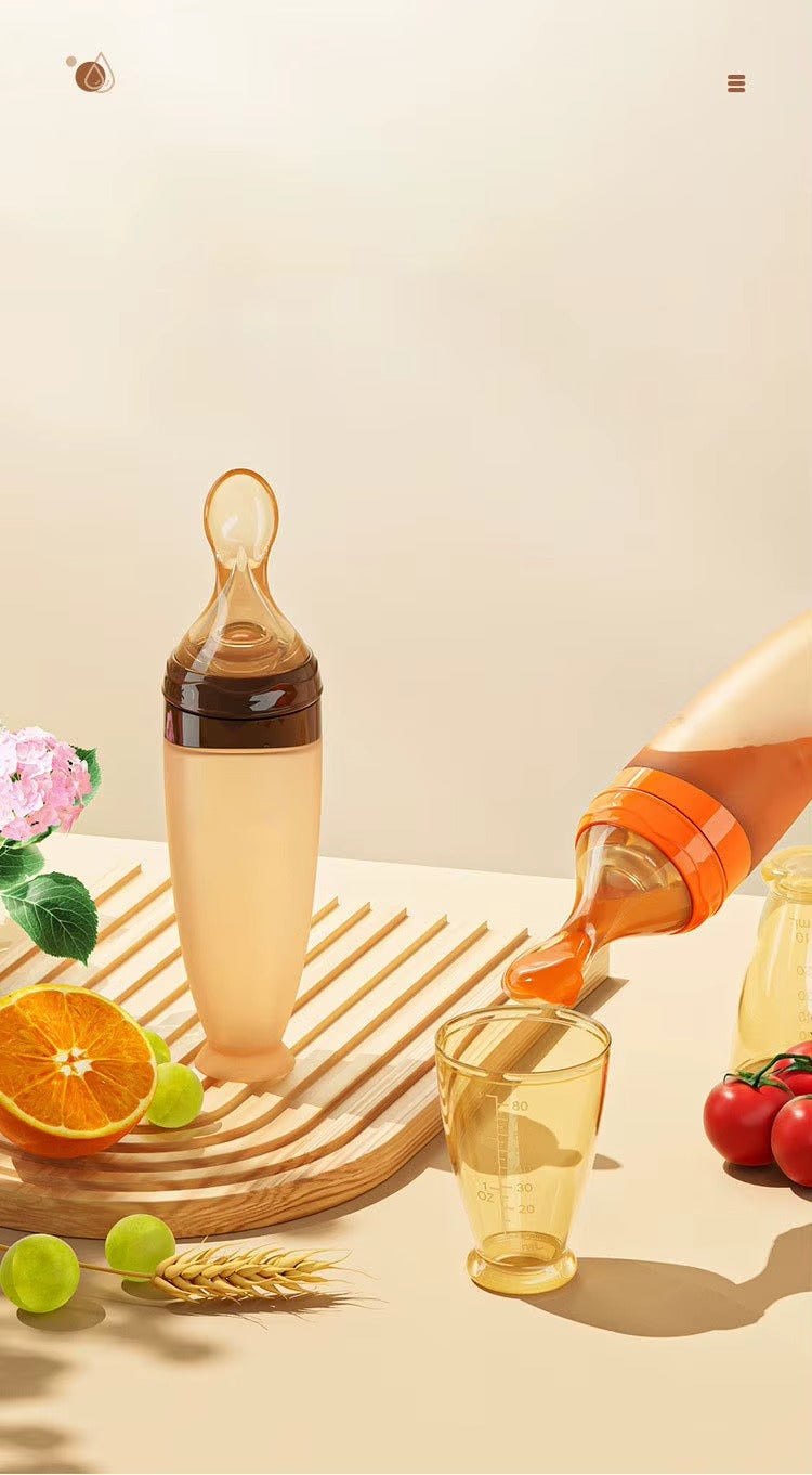 Cuchara Alimentadora de Silicona para Bebés – 120 ml