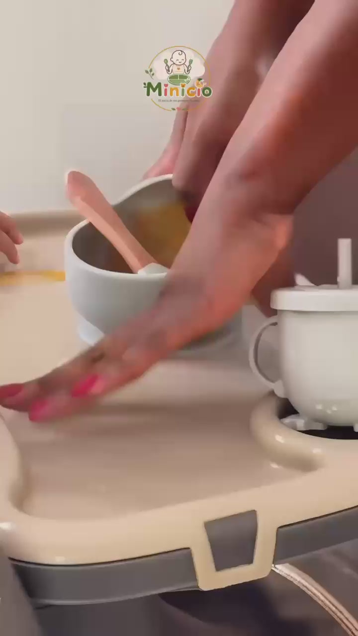 Set de Alimentación de Silicona para Bebés – 9 Piezas, Libre de BPA